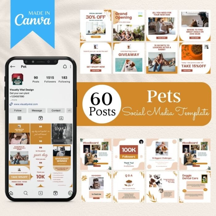  Pet Social Media Templates