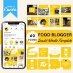 Food Blogger Social Media Templates for stunning and engaging content. Perfect for food bloggers, influencers, and culinary enthusiasts. Fully customizable in Canva for effortless style.