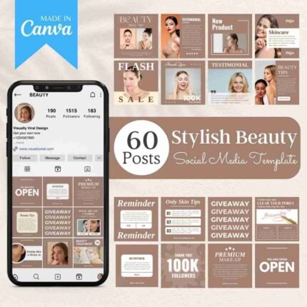 Beauty Social Media Templates