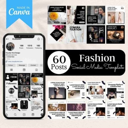 Elegant social media templates optimized for use in Canva. Create stunning and professional designs easily with Canva's user-friendly interface