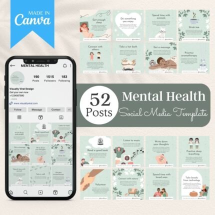 Mental Health Social Media Templates