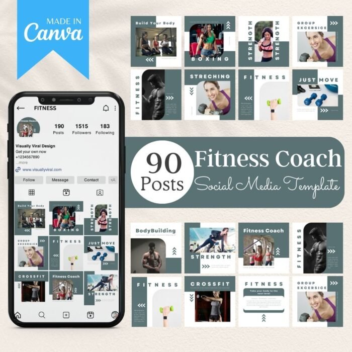 Fitness Coach Social Media Templates